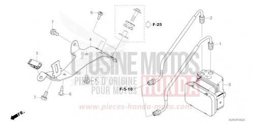 MODULATEUR ABS/TUYAU DE FREIN ST125AS de 2025